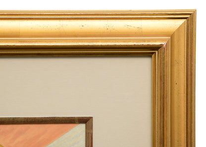 Untitled (Abstract in Cream, Gold, Pink, and Blue), Drawing, 1939