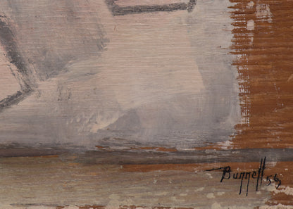 Untitled (Abstract in Black, Gray, Umber, and Ochre), Painting, 1956