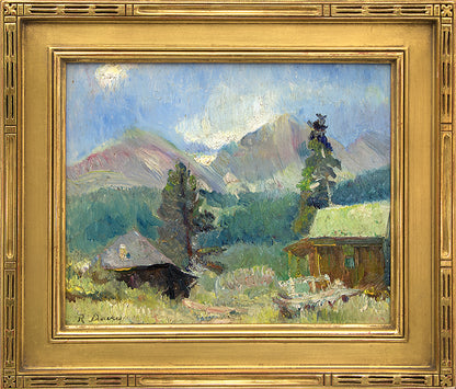 Untitled (Cabin near Estes Park, Colorado), Painting, circa 1927