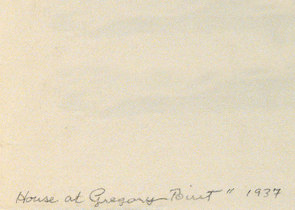 House at Gregory Point (Colorado); edition of 25, Print, 1937