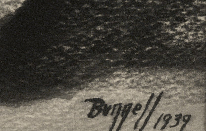 Man In His Search for God (Black & Blue Series), Drawing, 1939