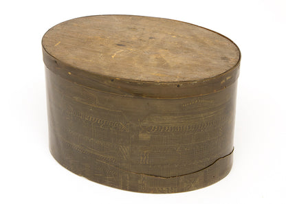 Baleen Box with Incised Maritime Scene, circa 1900