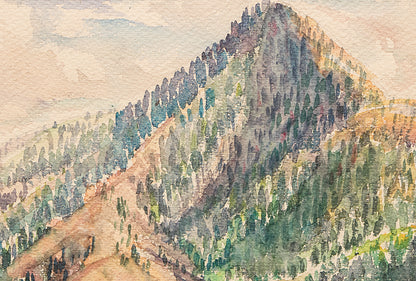 Cameron's Cone (Above Colorado Springs, Colorado), Painting, circa 1930