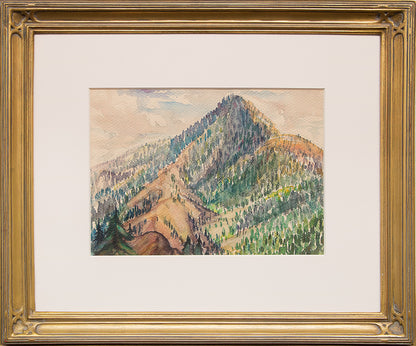 Cameron's Cone (Above Colorado Springs, Colorado), Painting, circa 1930