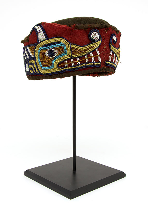 Beaded Head Ring with Sisiutl Design, circa 1890