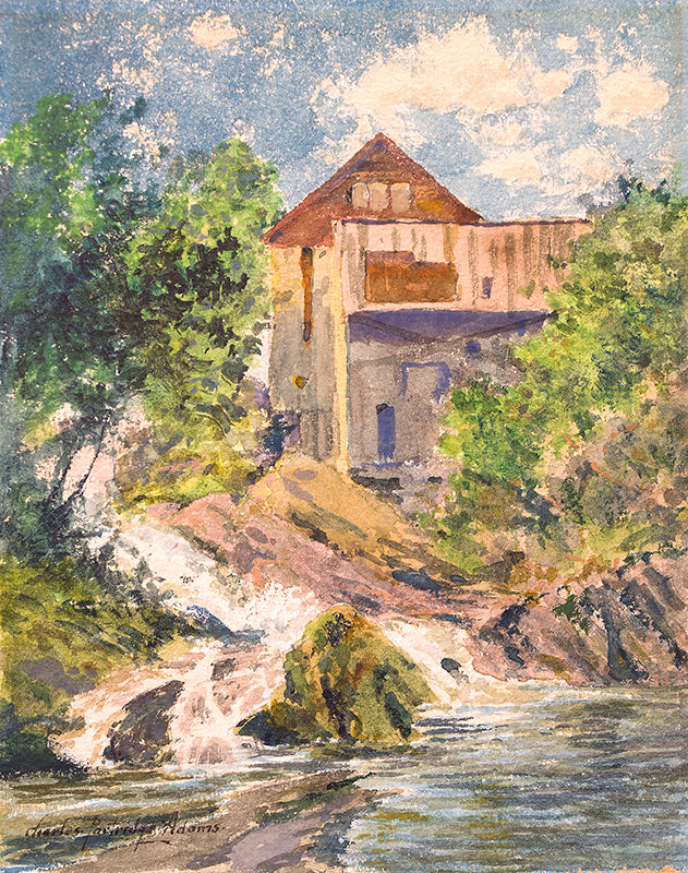 Charles Partridge Adams (1858-1942) artwork for sale. Mill Near Plainfield, New Hampshire, Painting, circa 1885, Denver, Colorado, Art Gallery)