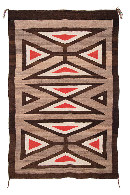 Diné (Navajo) artwork for sale. Trading Post Rug, circa 1900-1925, Denver, Colorado, Art Gallery)