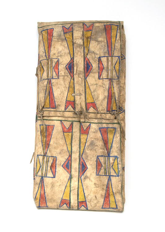 Plateau artwork for sale. Painted Parfleche Envelope, circa 1870, Denver, Colorado, Art Gallery)