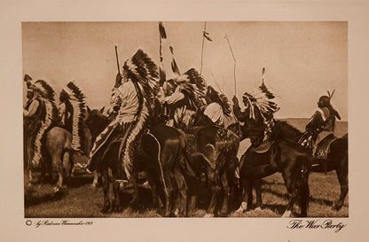 Joseph Dixon (1856-1926) artwork for sale. The War Party, Photogravure, copyright 1913, Denver, Colorado, Art Gallery)