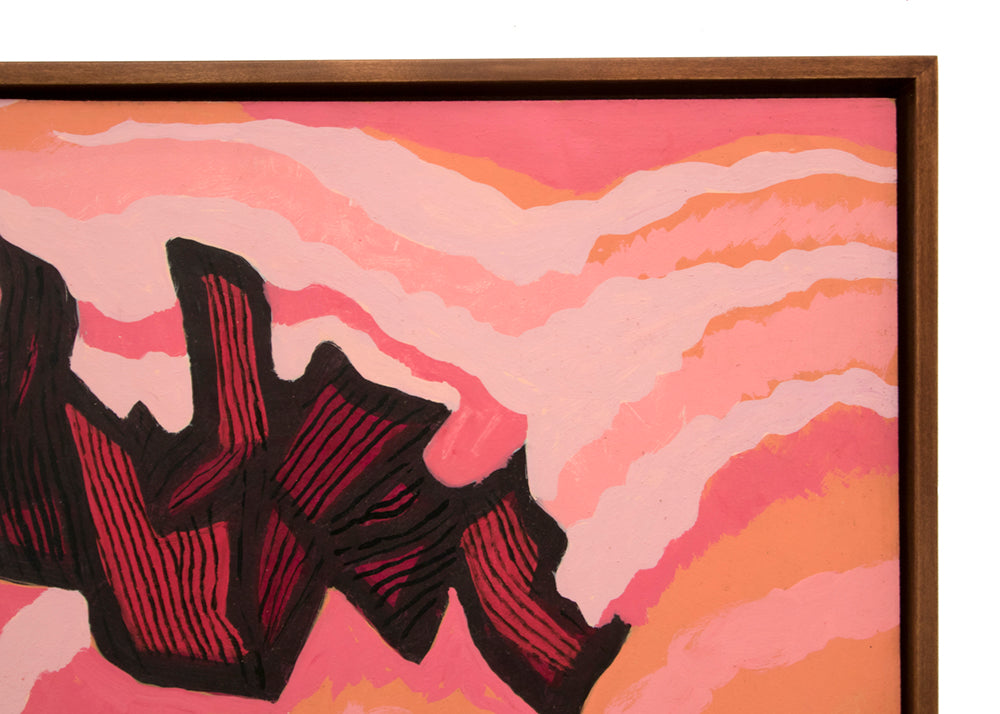 Jagged Sea (Ireland), Acrylic Painting, circa 1968