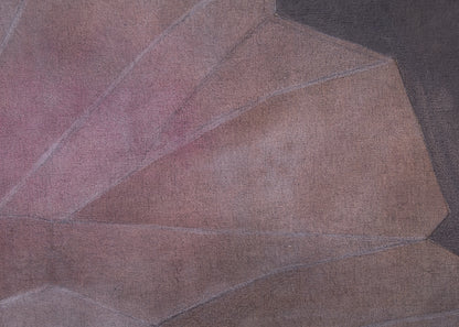 Crystal, Series #3 Rose or Pink Crystal, Mixed Media Painting, circa 1970