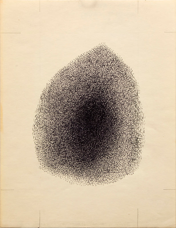 Margo Hoff (1910-2008) artwork for sale. Hearts Obsidian (Mammoth Cave), Pen Drawing