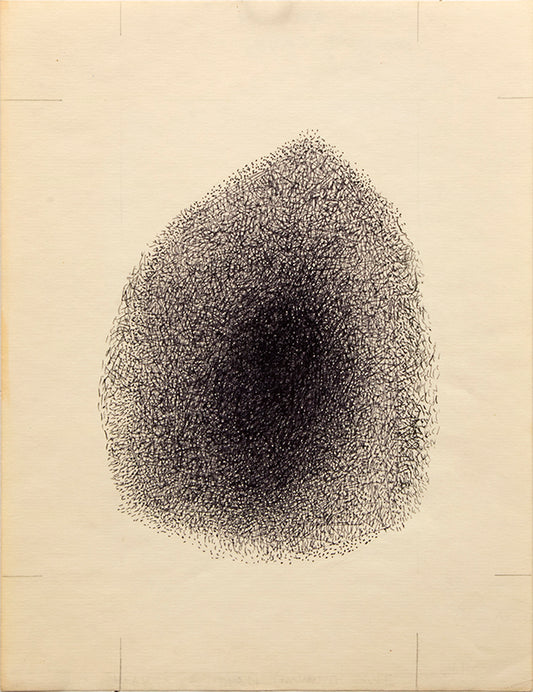 Margo Hoff (1910-2008) artwork for sale. Hearts Obsidian (Mammoth Cave), Pen Drawing