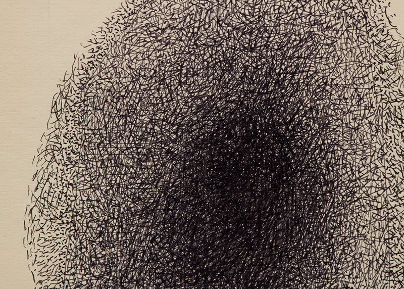 Hearts Obsidian (Mammoth Cave), Pen Drawing