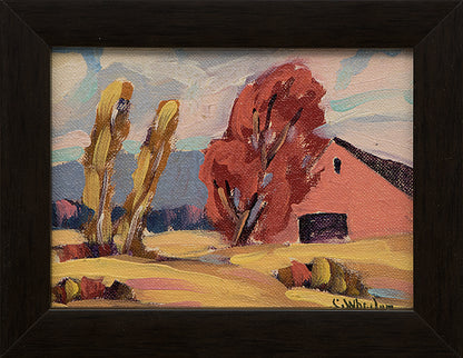 Untitled (Red Barn), Painting