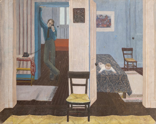 Margo Hoff (1910-2008) artwork for sale. Haymarket 7316, Oil Painting, 1943