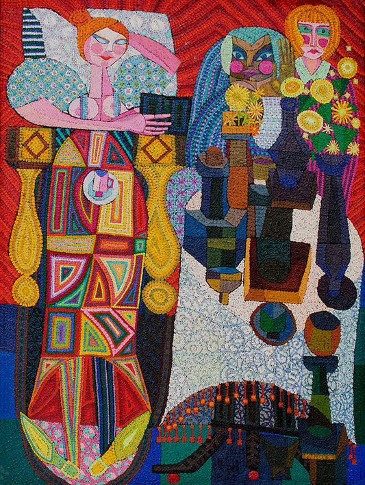 Edward Marecak (1919-1993) artwork for sale. The Three Fates Confused, Oil Painting, 1976
