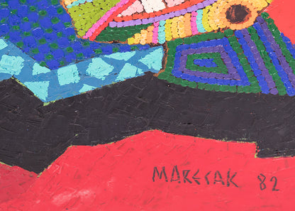 Still Life (with Fruit and Mask), Painting, 1982