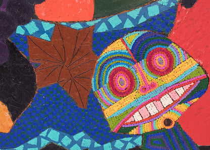 Still Life (with Fruit and Mask), Painting, 1982