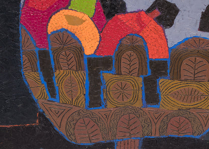 Still Life (with Fruit and Mask), Painting, 1982