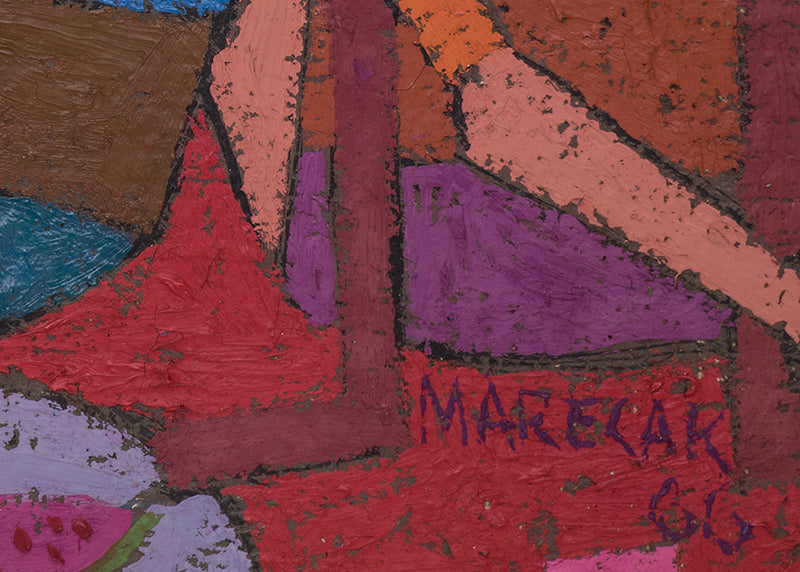 Apprentice Witches (Abstracted Woman and Girls), Painting, 1966
