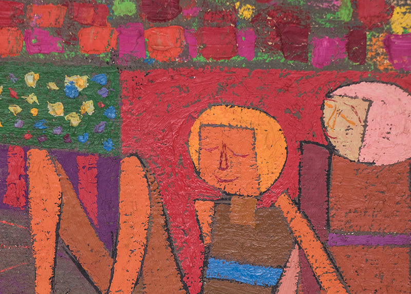 Apprentice Witches (Abstracted Woman and Girls), Painting, 1966