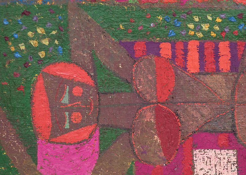 Apprentice Witches (Abstracted Woman and Girls), Painting, 1966