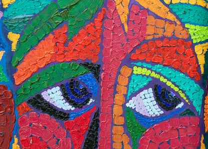 The Three Fates Thinking Mysterious Thoughts, Painting, 1987