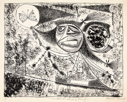Edward Marecak (1919-1993) artwork for sale. Trustees In Search of Beauty (Abstract Figure in Forest), Print, Denver, Colorado, Art Gallery)