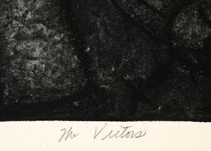The Victors (Black and White Abstract), Print, circa 1940-1970