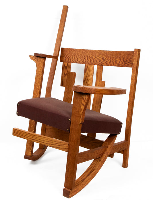 Eric Chesebro (1971-) artwork for sale. Randomized Mission Oak Rocker, #4, Chair, circa 1990, Denver, Colorado, Art Gallery)
