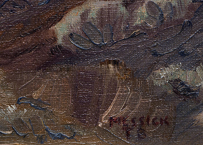 Untitled (Mountain Landscape), Painting, circa 1940