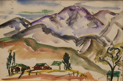 Anna Essick (1906-1977) artwork for sale. Untitled (Mountain Landscape), Painting, circa 1935, Denver, Colorado, Art Gallery)