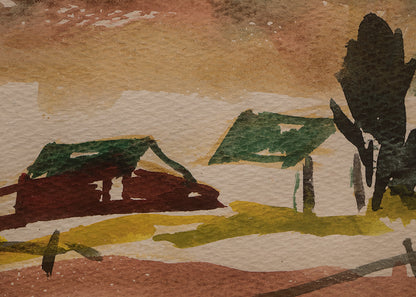 Untitled (Mountain Landscape), Painting, circa 1935