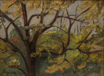 Ernestine Parsons (1884-1967) artwork for sale. Untitled (Autumn Trees), Painting, circa 1930, Denver, Colorado, Art Gallery)