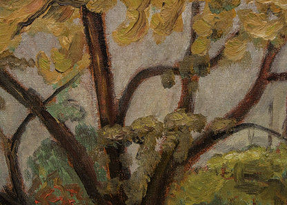 Untitled (Autumn Trees), Painting, circa 1930