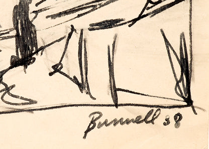 Georgetown (Church in the Mountains, Colorado), Drawing, 1938