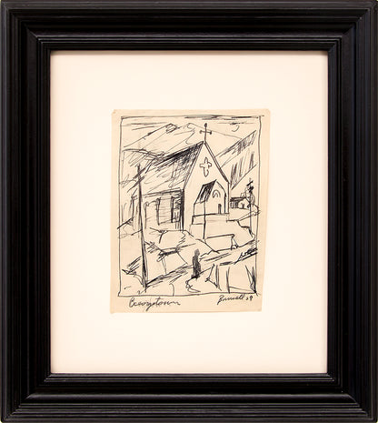 Georgetown (Church in the Mountains, Colorado), Drawing, 1938