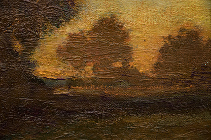 Untitled (Sunset Landscape), Painting