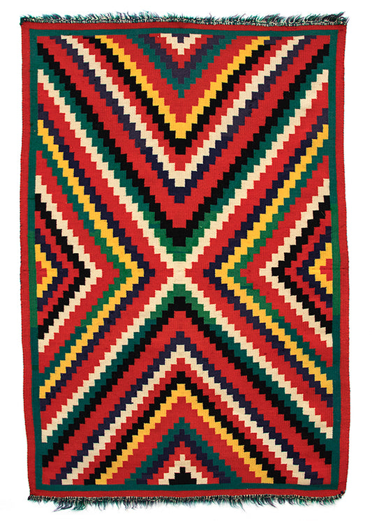 Diné (Navajo) artwork for sale. Germantown Eyedazzler Weaving, circa 1890, Denver, Colorado, Art Gallery)