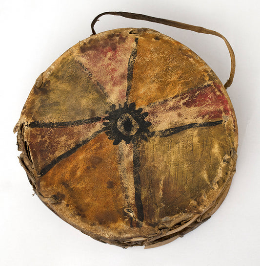 Plains artwork for sale. Painted Drum, circa 1900-1925, Denver, Colorado, Art Gallery)