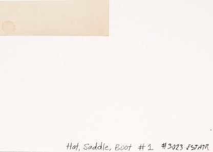 Hat, Saddle and Boot #1, Painting, circa 1933