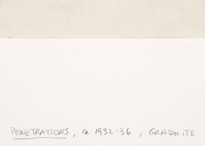 Penetrations (Sailboats), Drawing, circa 1932-1936