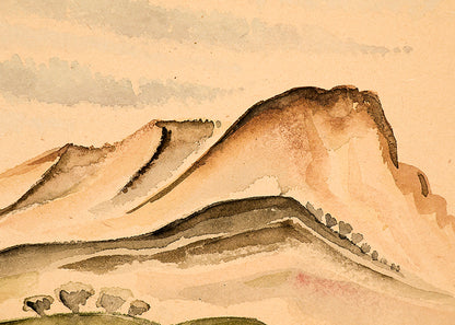 New Mexico Hills, Painting, circa 1927
