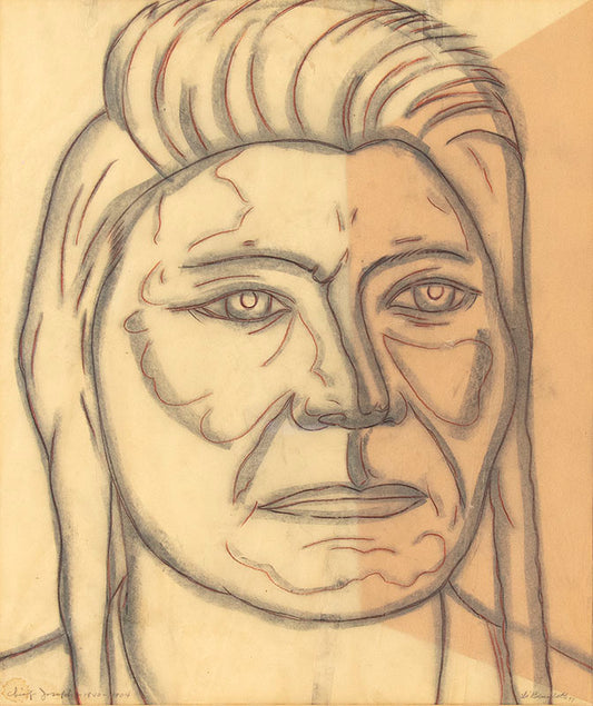 Angelo Di Benedetto (1913-1992) artwork for sale. Chief Joseph 1840-1904, study for "Justice Through the Ages, Colorado" mural, Drawing, 1977, Denver, Colorado, Art Gallery)