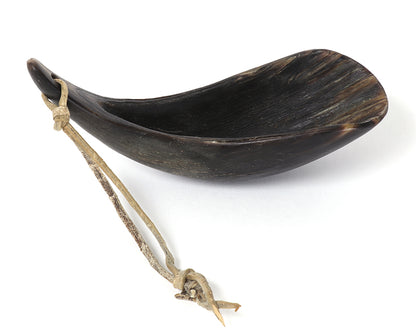 Blackfeet artwork for sale. Carved Buffalo Horn Spoon, Denver, Colorado, Art Gallery)