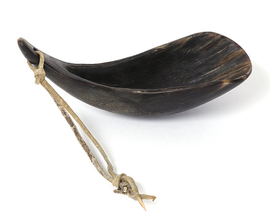Blackfeet artwork for sale. Carved Buffalo Horn Spoon, Denver, Colorado, Art Gallery)