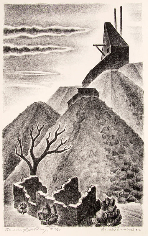 Arnold Ronnebeck (1885-1947) artwork for sale. Memories of Gold Days (Old Mine Ruins, Colorado), Print, 1933, Denver, Colorado, Art Gallery)