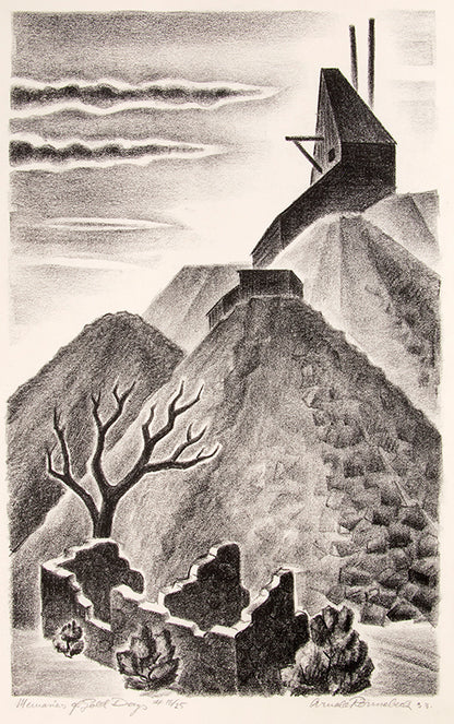 Arnold Ronnebeck (1885-1947) artwork for sale. Memories of Gold Days (Old Mine Ruins, Colorado), Print, 1933, Denver, Colorado, Art Gallery)
