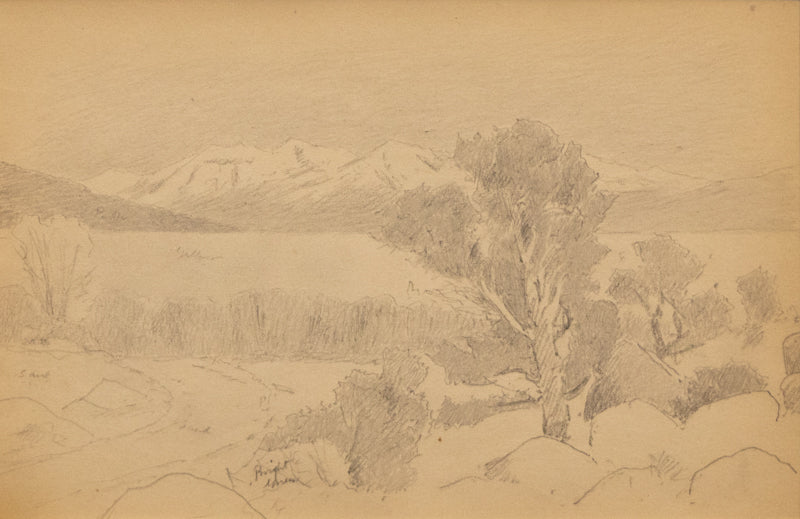 Charles Partridge Adams (1858-1942) artwork for sale. Untitled (Spanish Peaks), Drawing, circa 1910, Denver, Colorado, Art Gallery)